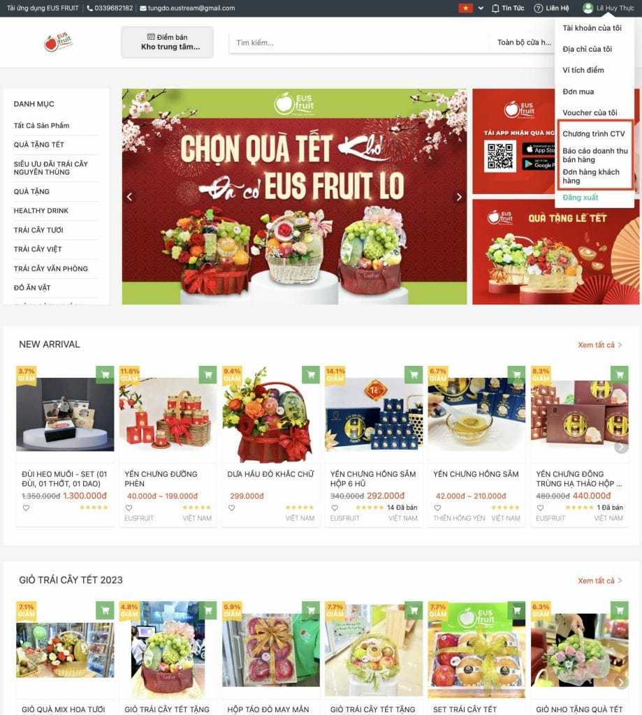 Thiết kế Website bán hàng và vận hành hệ thống Đại lý/CTV Screenshot at Jan 29 21 08 47