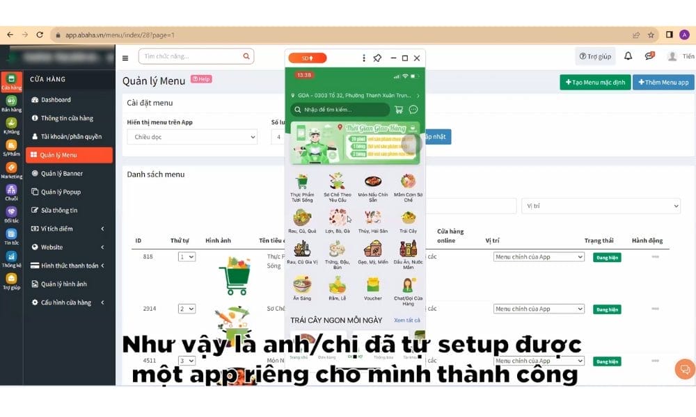 Tu thiet ke app ban hang