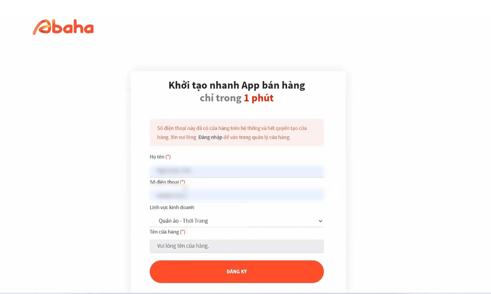 Khoi tao app ban hang