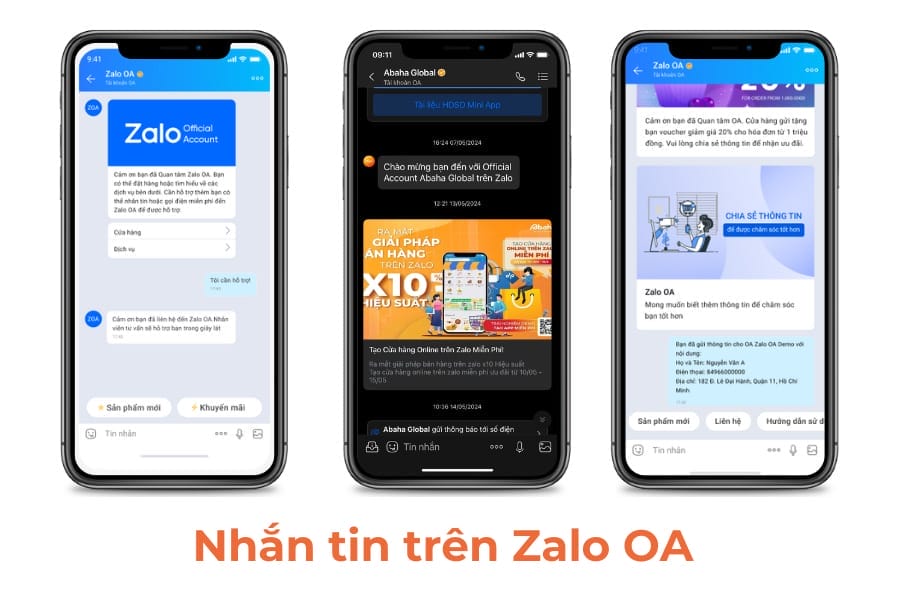 Nhăn tin - Tương tác trực tiếp giữa doanh nghiệp và khách hàng trên Zalo OA