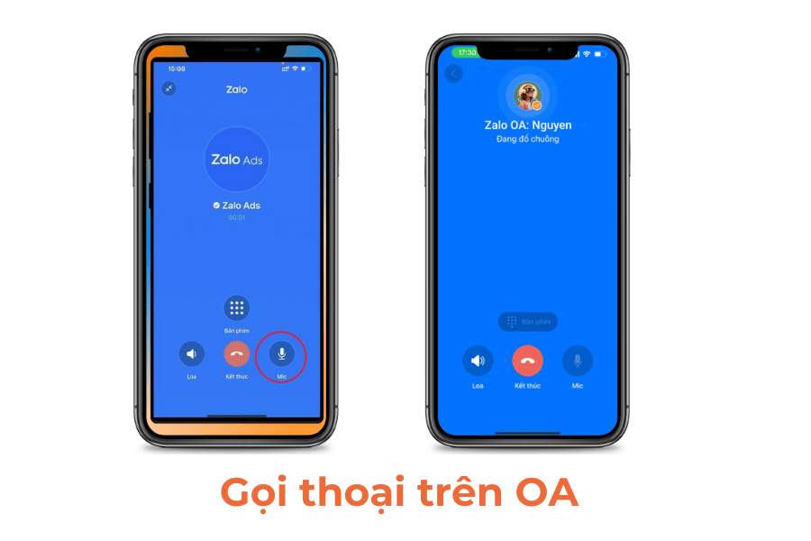 Tính năng gọi thoại trên Zalo OA
