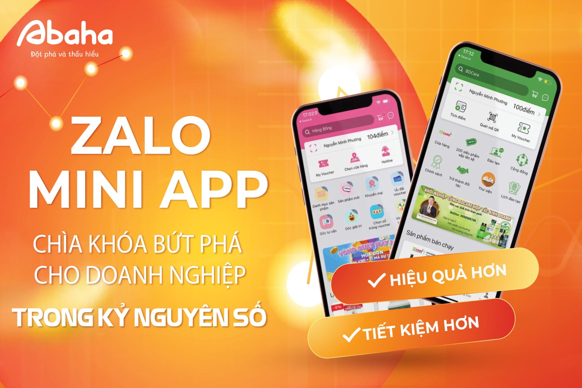 Giải pháp zalo mini app của Abaha
